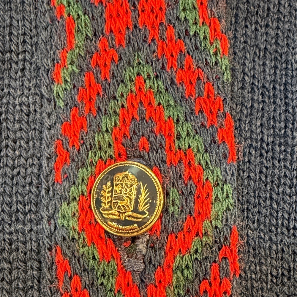 Vintage Pendleton 100% virgin wool cardigan sweater - Picture 3 of 6